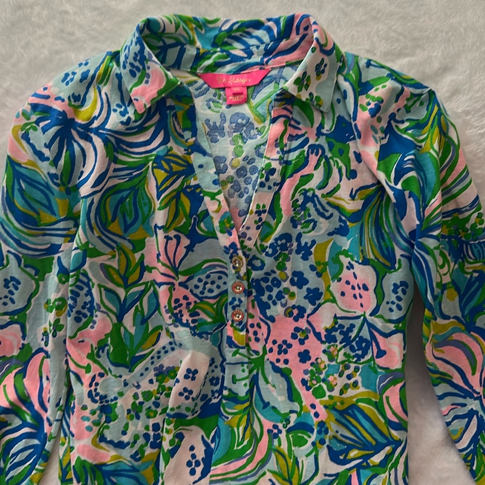 Lilly Pulitzer 3/4 sleeve top